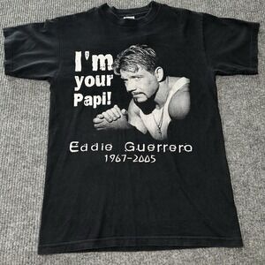 Vtg Eddie Guerrero‎ Memorial T-Shirt Size Medium "I'm Your Papi!" WWE Wrestling